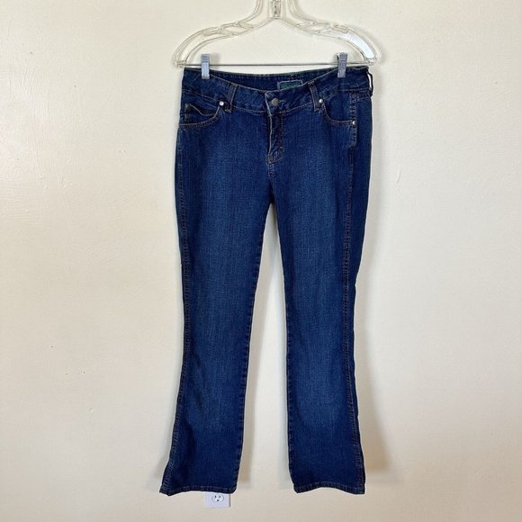 Womens Wranglers Low Waist Boot Cut Jeans Size 10/34 Juniors - Picture 1 of 10